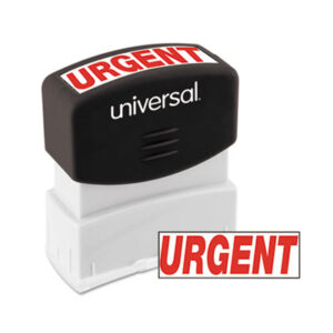 Universal Message Stamp, URGENT, Pre-Inked One-Color, Red