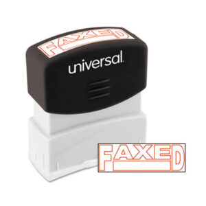 Universal Message Stamp, FAXED, Pre-Inked One-Color, Red