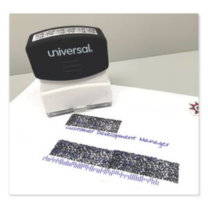 Universal Security Stamp, Obscures Area 9/16 x 1 11/16, Black
