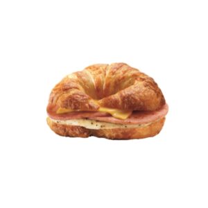 egg, ham and cheese croissant