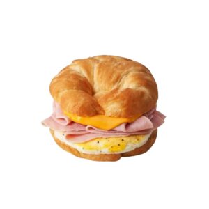 turkey, egg and cheese croissant